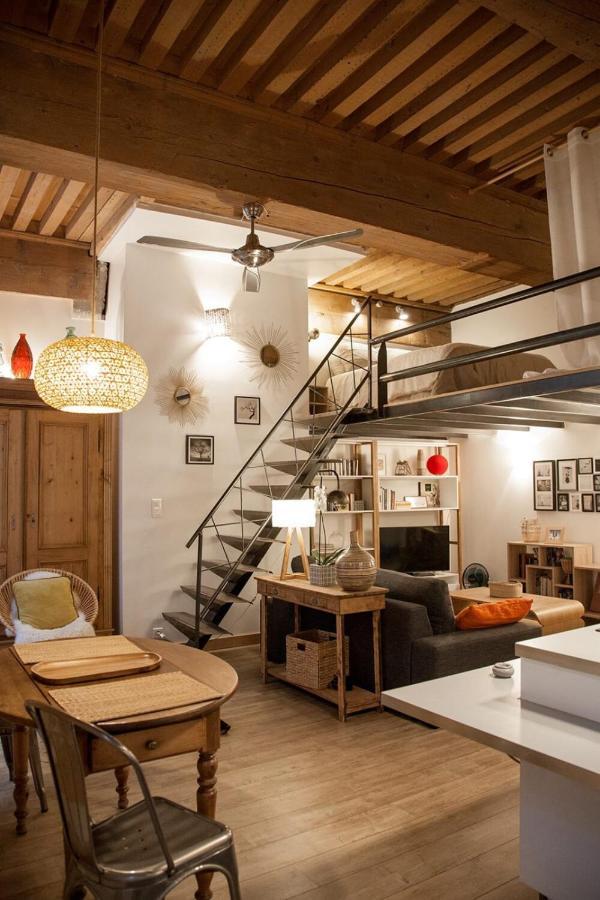 Appartamento Authentic Loft With Mezzanine & Exposed Stones Heart Of Lione Esterno foto
